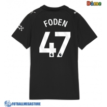Fotballdrakt Dame Manchester City Phil Foden #47 Bortedrakt 2025-26 Kortermet